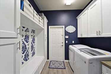 custom built cabinetry in the laundry room