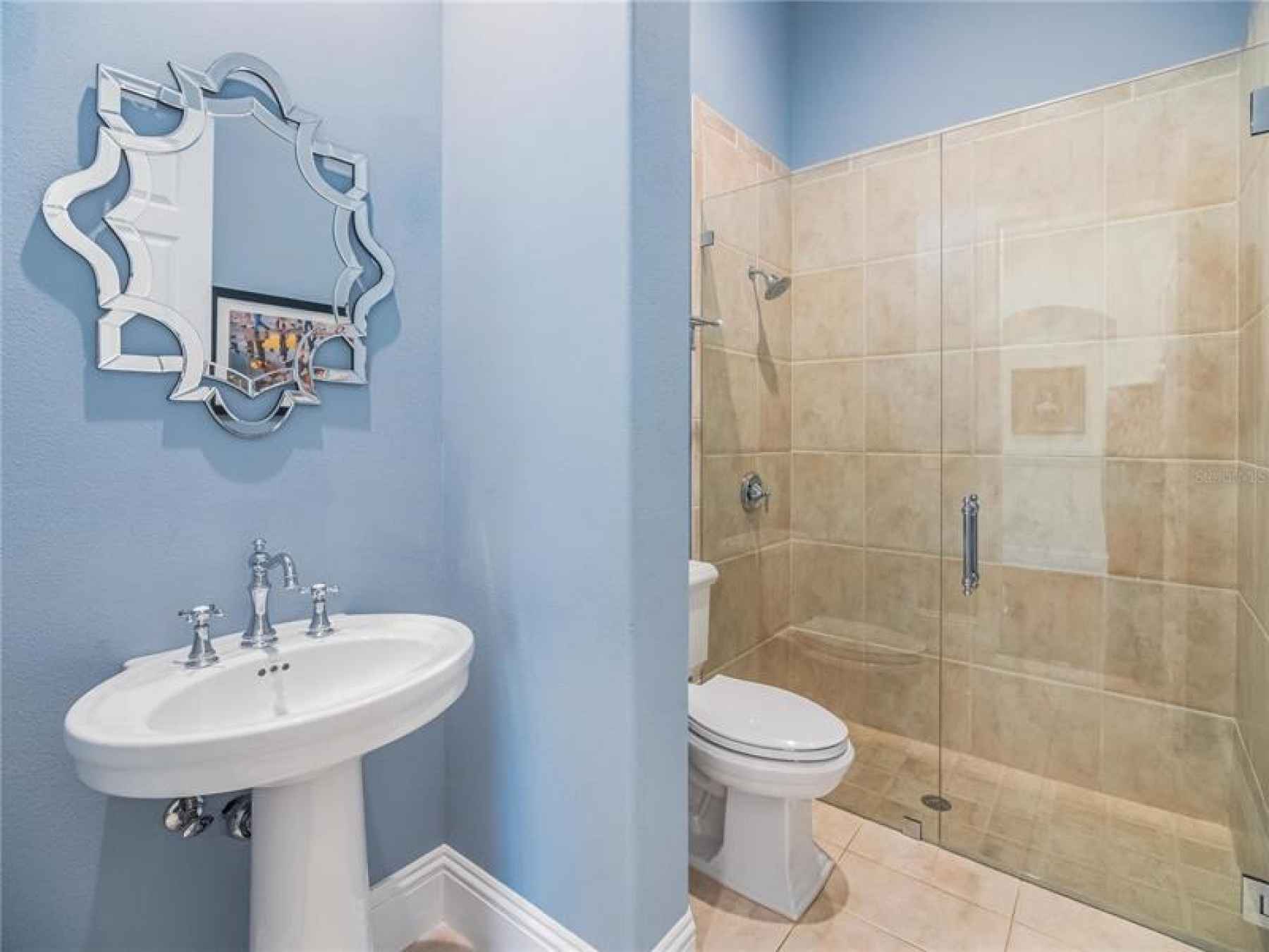 Full Bath for guests or Exercise/office areas