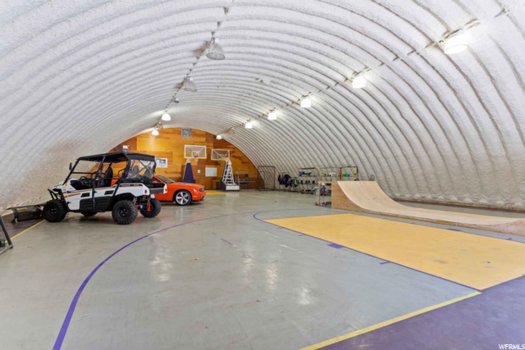 Possiblilites are endless here! this could be a winter playhouse for the kids! Basketball standards stay! This can be storage for your large automotive fleet! This could be your hobby dream area! Or maybe all of the above!