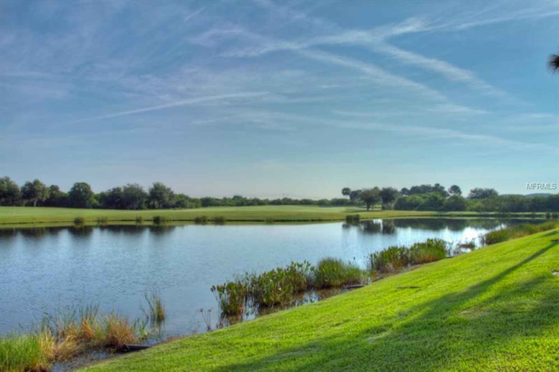View of Lake and Golfers