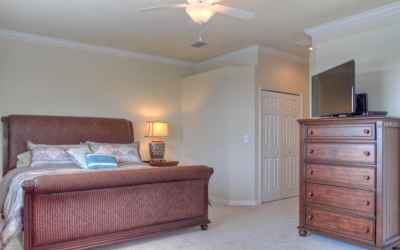 Master Bedroom with King size bed ,his and her closets and en-suite bath