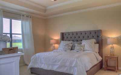 Master bedroom with King size bed and flat screen TV