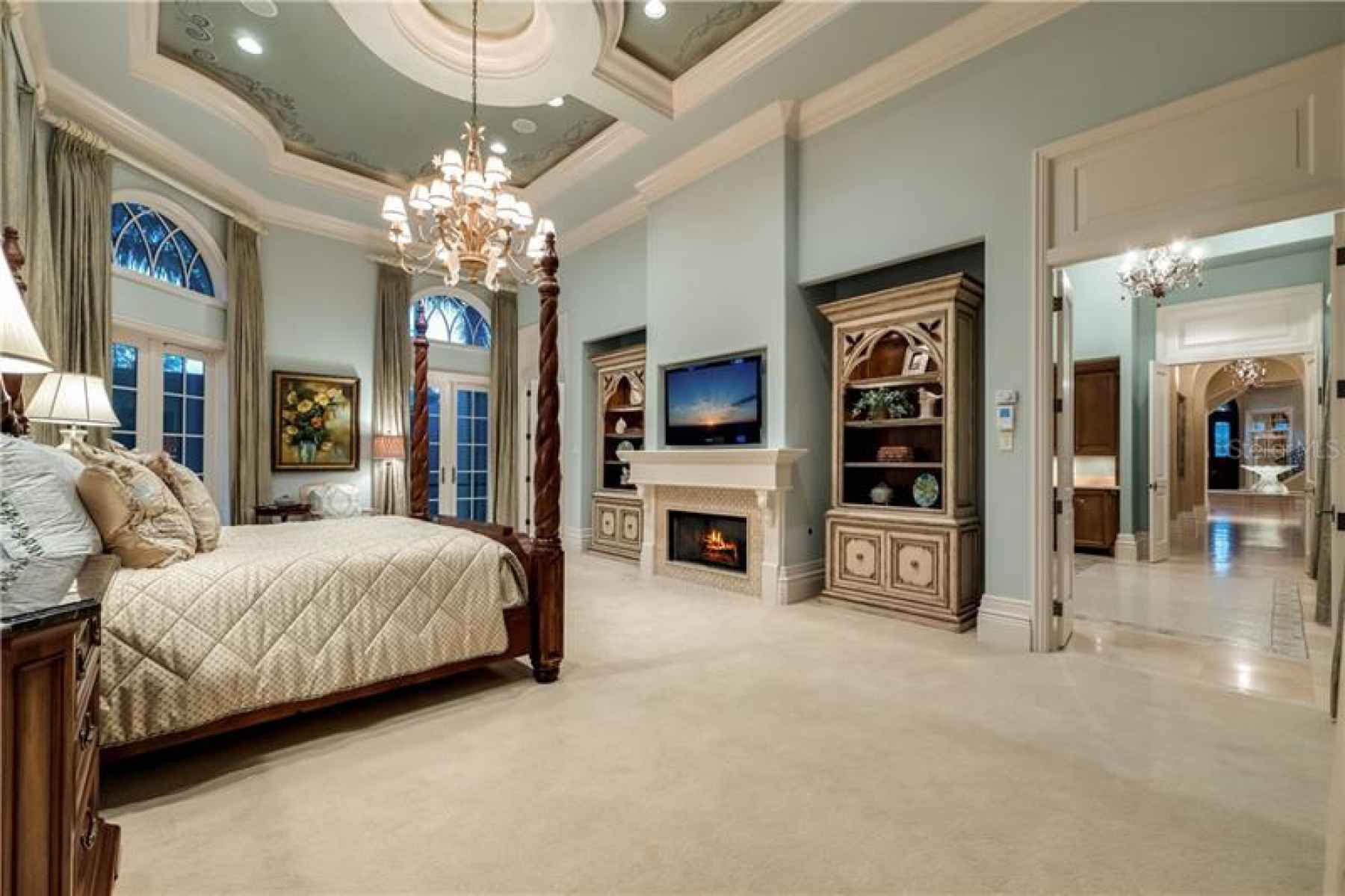 Master Bedroom with Gas Fireplace