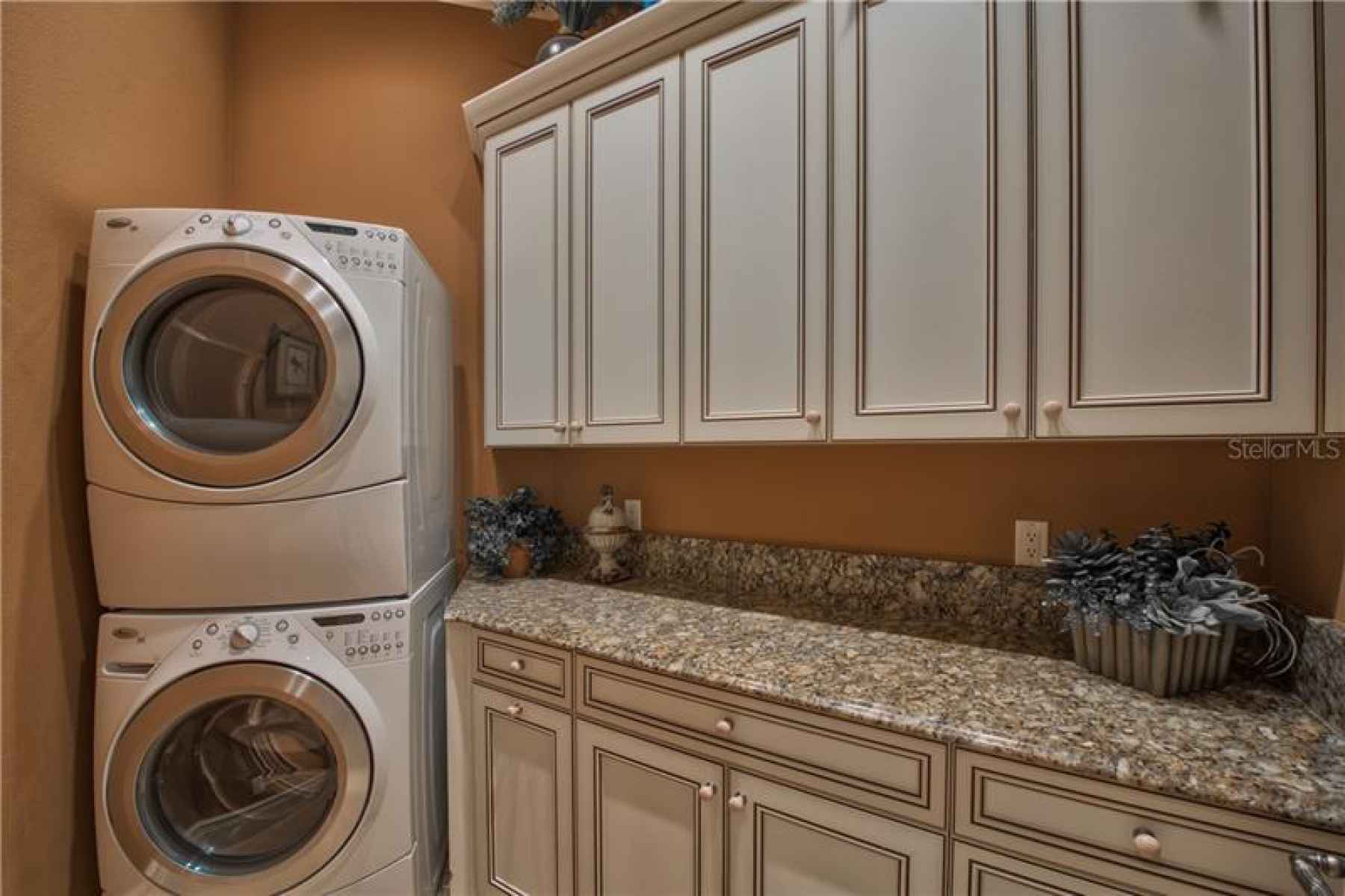 Master Closets include a Laundry Closet with Washer & Dryer