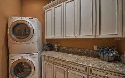Master Closets include a Laundry Closet with Washer & Dryer