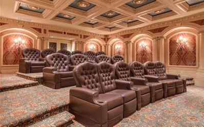 Theater seats 16 and is include in Home Automation System