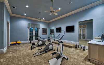 Fitness Room with Wet Bar