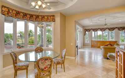 Breakfast Room overlooking pool and golf course