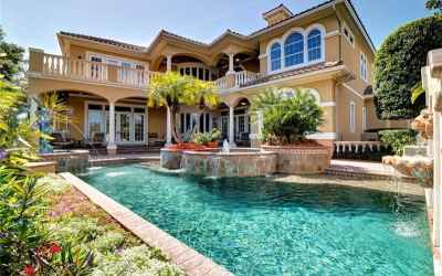 Back exterior featuring gorgeous pool
