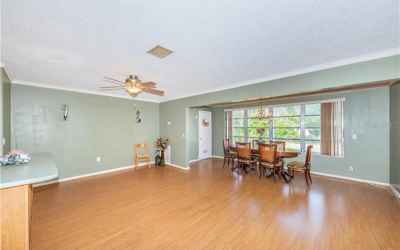 Living room with beautiful laminate flooring