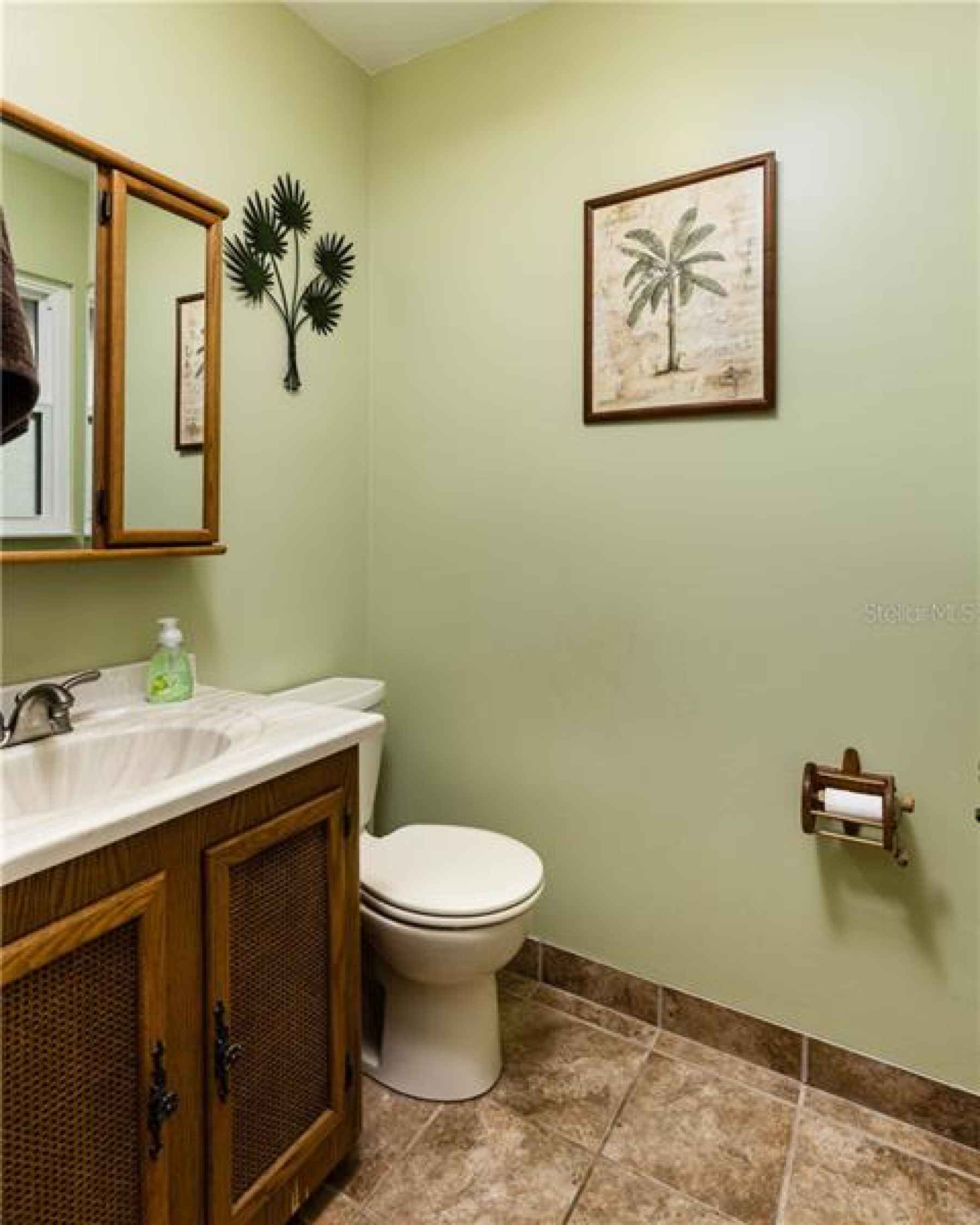 1/2 bath at front of the house