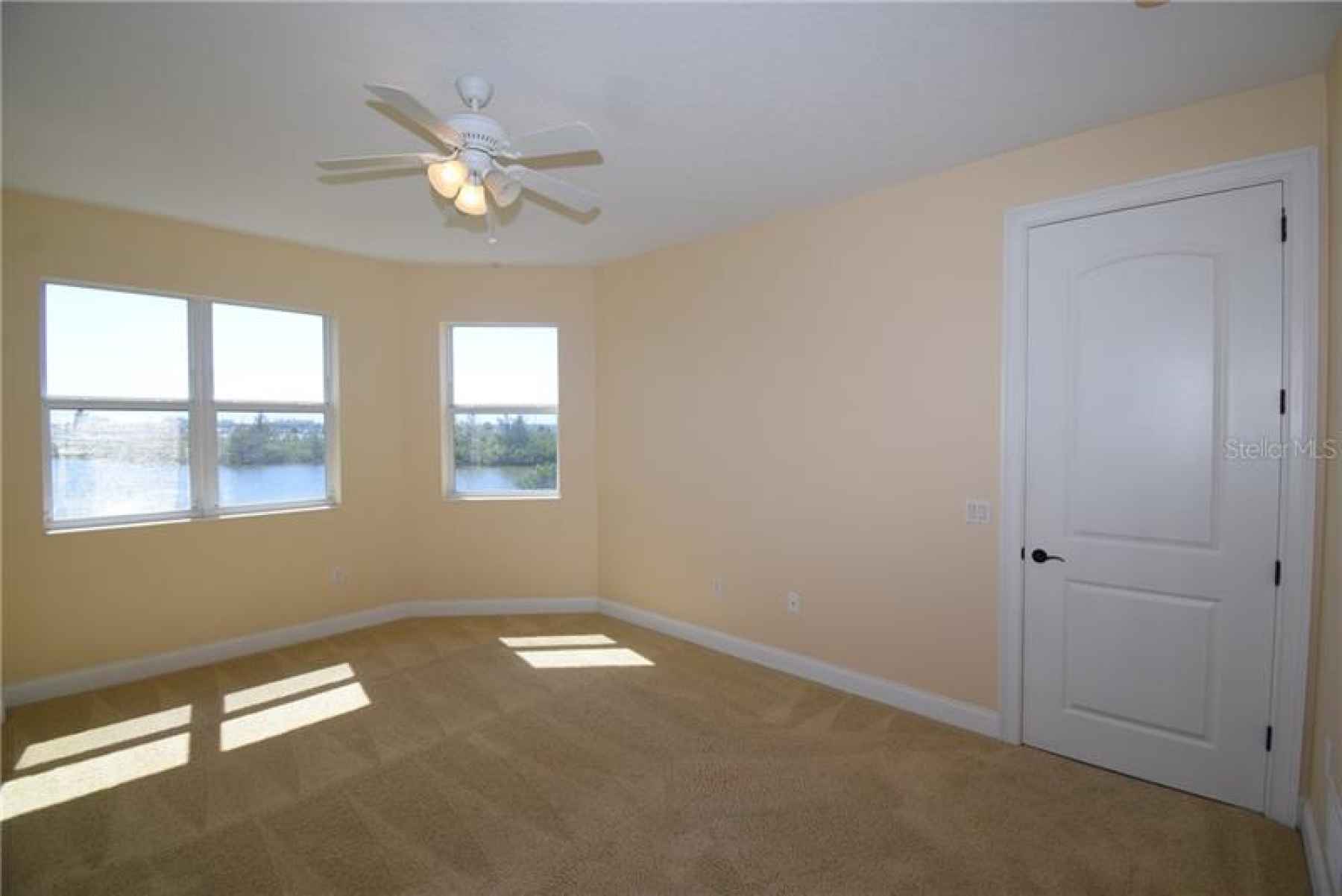 Master bedroom with views of the Manatee River.