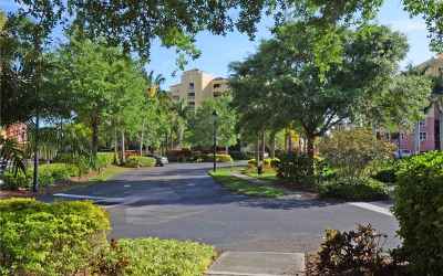 Community is gated and lushly landscaped.