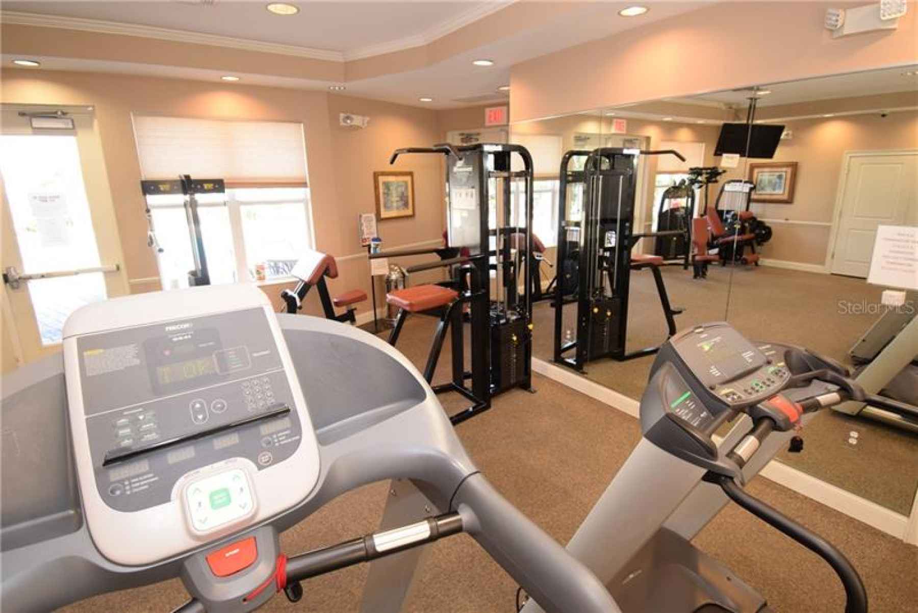 Fitness center at the clubhouse.