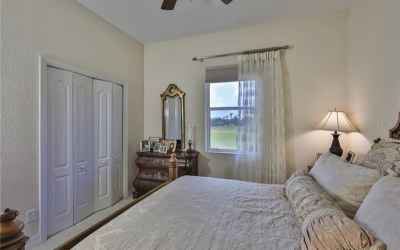 A lovely open view of green space and it's distance from the Master bedroom creates a true sense of 