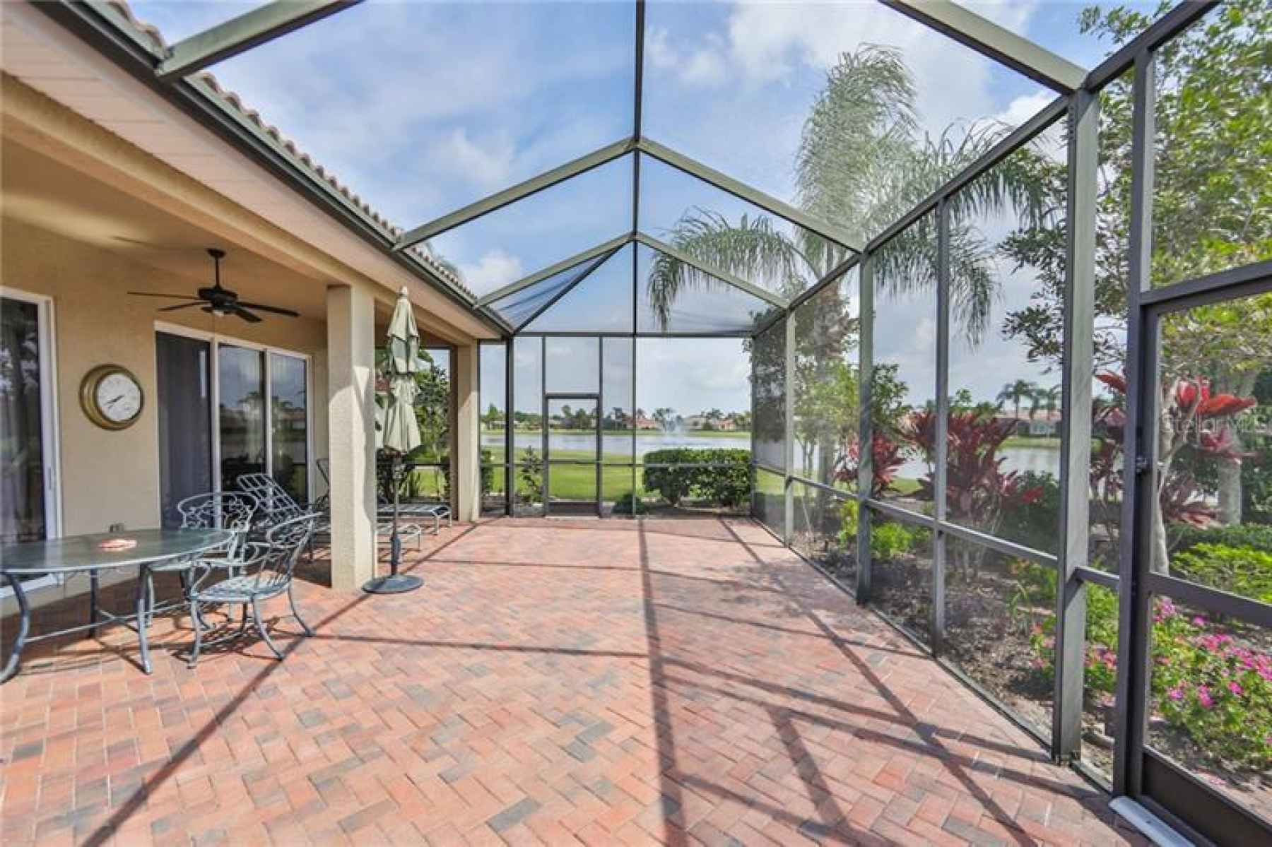 This lanai is huge!  Perfect for entertaining, enjoying the Florida sunshine or maybe a spa or pool?