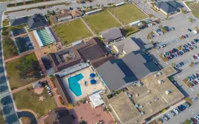 Aerial View of Sun City Center Pool Complex.