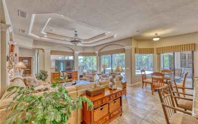 Large, open concept Family Room, Kitchen, Breakfast nook... all leading out to the pool/lanai with s