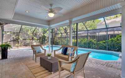 Spacious covered and screened patio