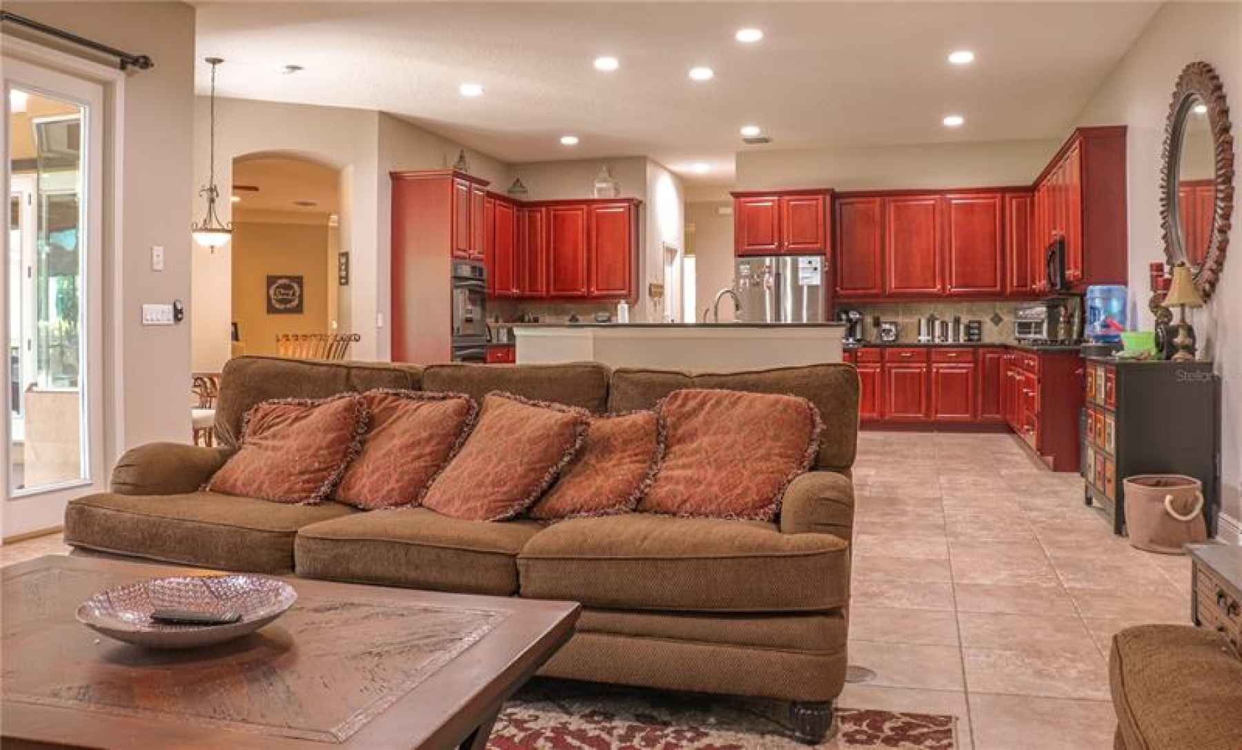 KITCHEN OVERLOOKING LARGE FAMILY ROOM