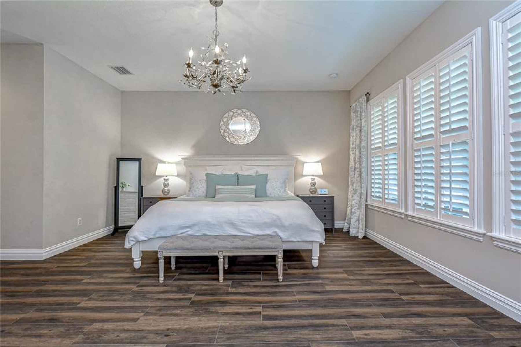 Majestic master suite offers so much privacy!