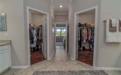 HIS AND HERS MASTER CLOSETS
