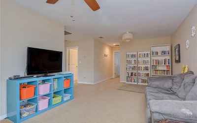 The enormous bonus room space is so versatile and would make a wonderful playroom or media room!
