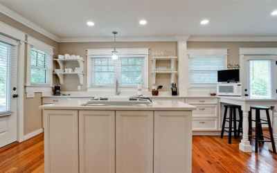 Ahh! Modern kitchen of your dreams in historic envelope. Cambria quartz counters and 5 burner gas st