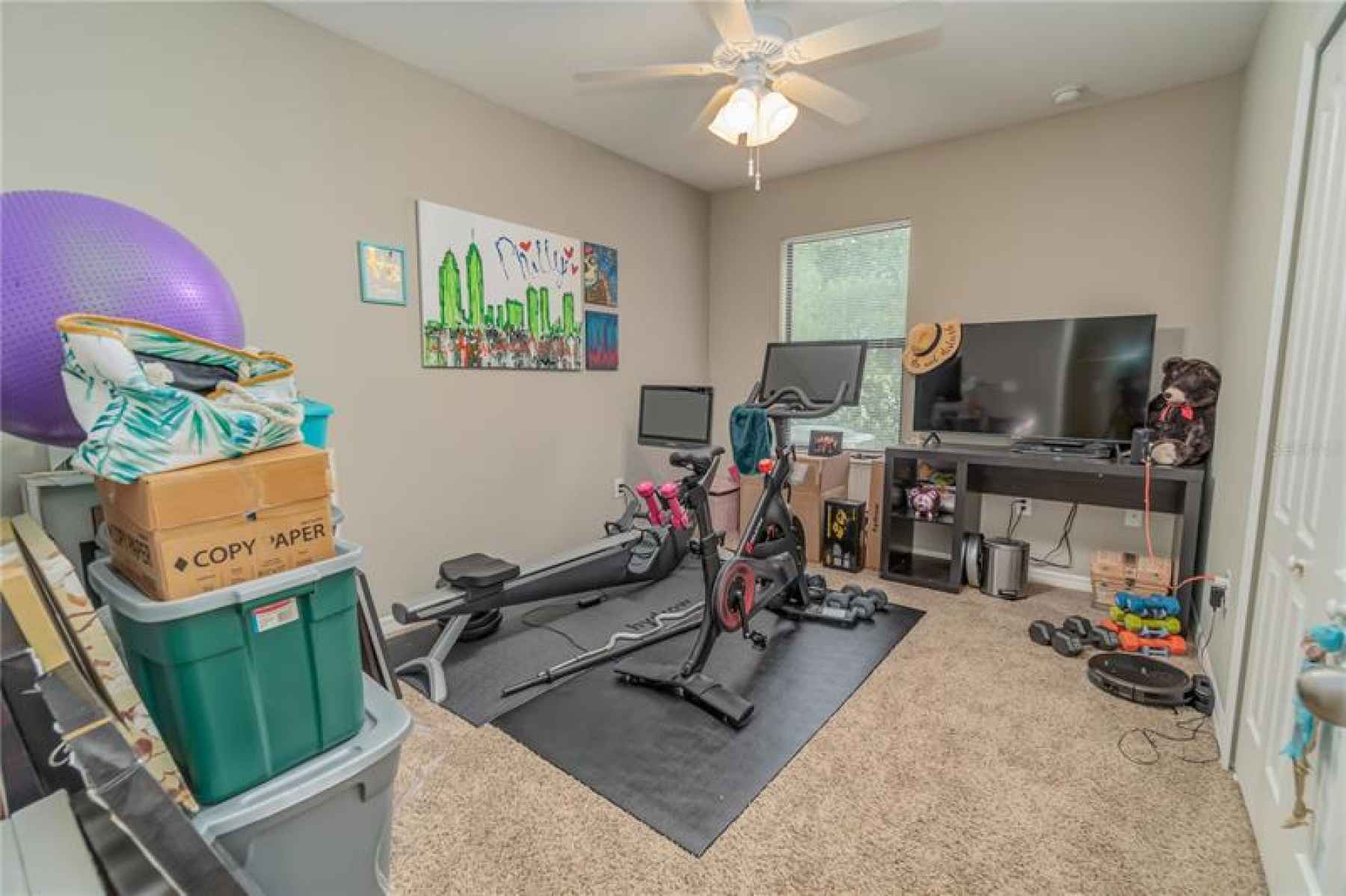 Third Bedroom used by tenant as workout room