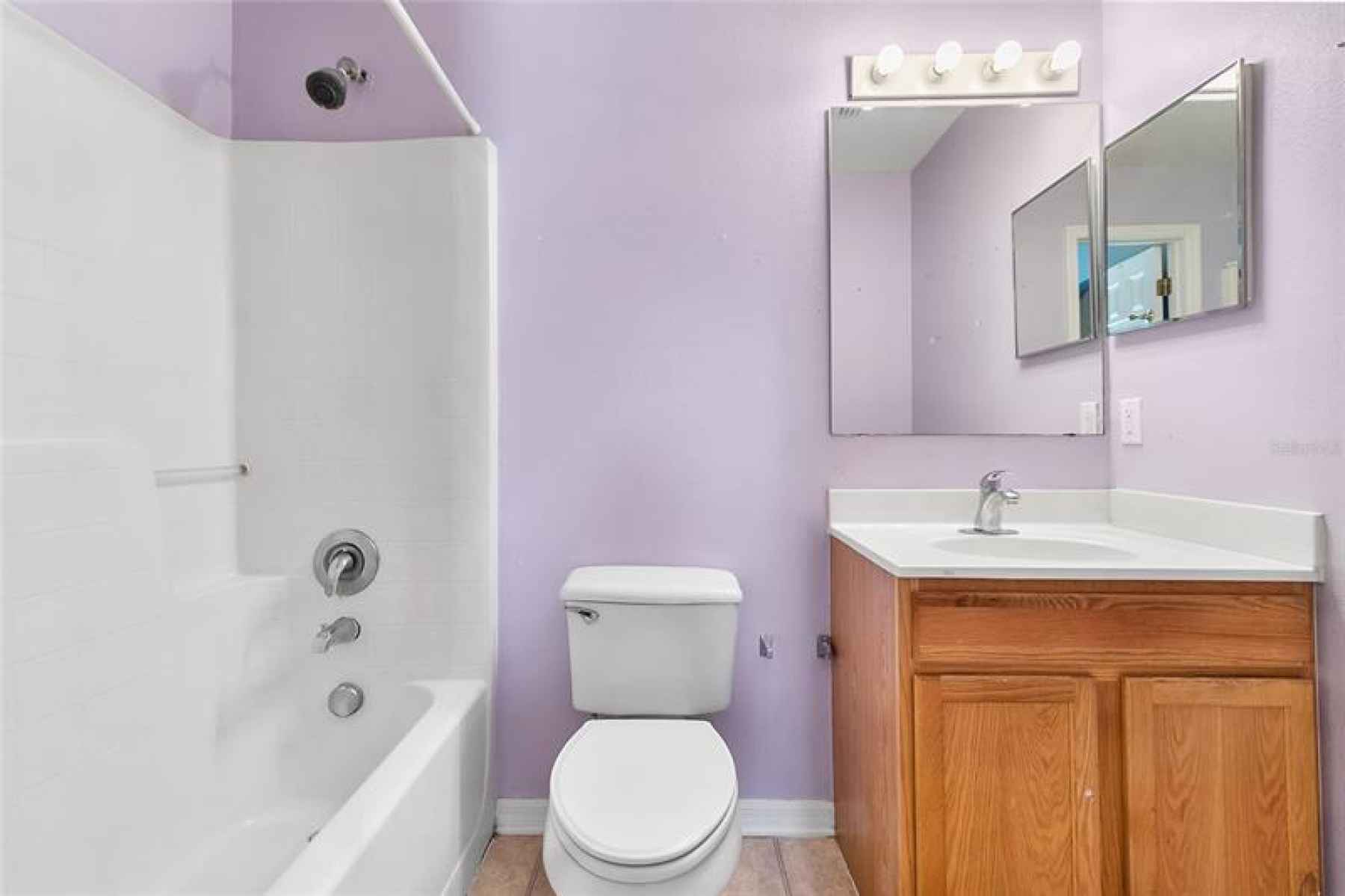 En suite bathroom provides owner privacy.