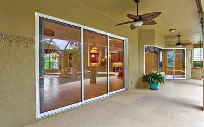 Ample covered space on screened lanai.