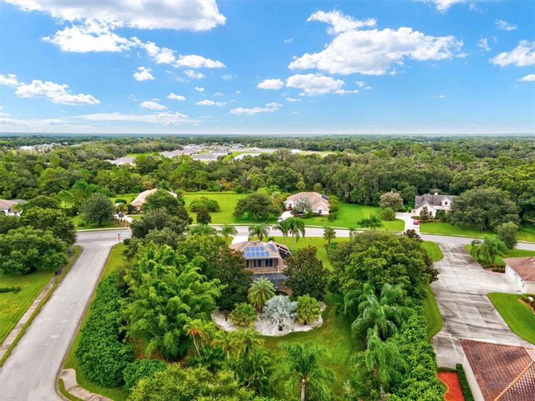 Aerial of 1.21 acre lot.
