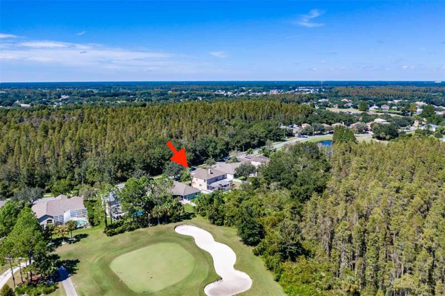 Home is located 1/2 mile from the golf course and clubhouse