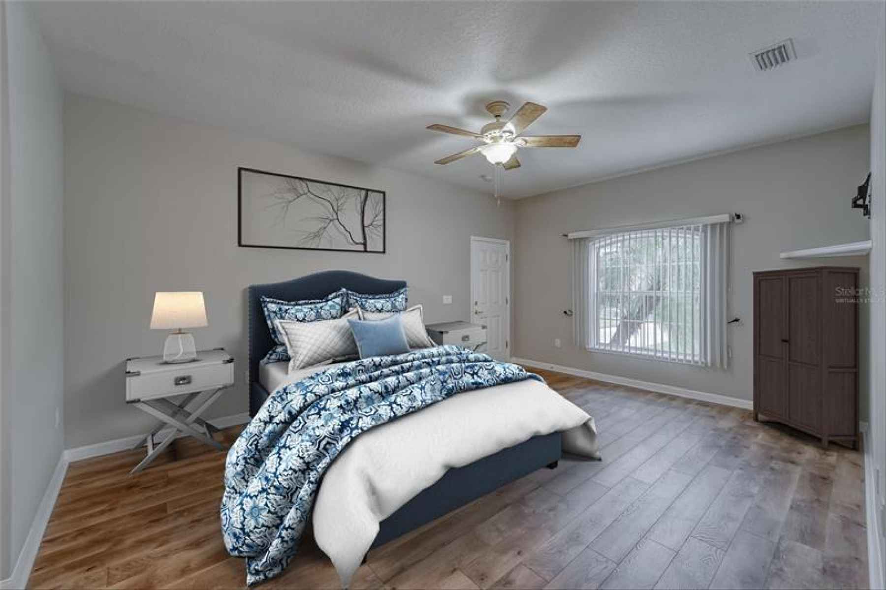 IN-LAW MASTER BEDROOM - VIRTUALLY STAGED
