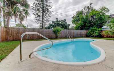 Spacious Fenced In back yard with Pool and Large Deck Area
