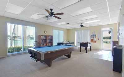 Billiard room in club house