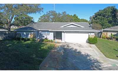 Front entry... freshly painted exterior, large over sized lot, over 1/4 acre