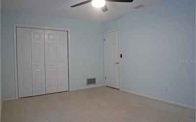 Another look at the 3rd bedroom, large closet. Door opens up to the hall