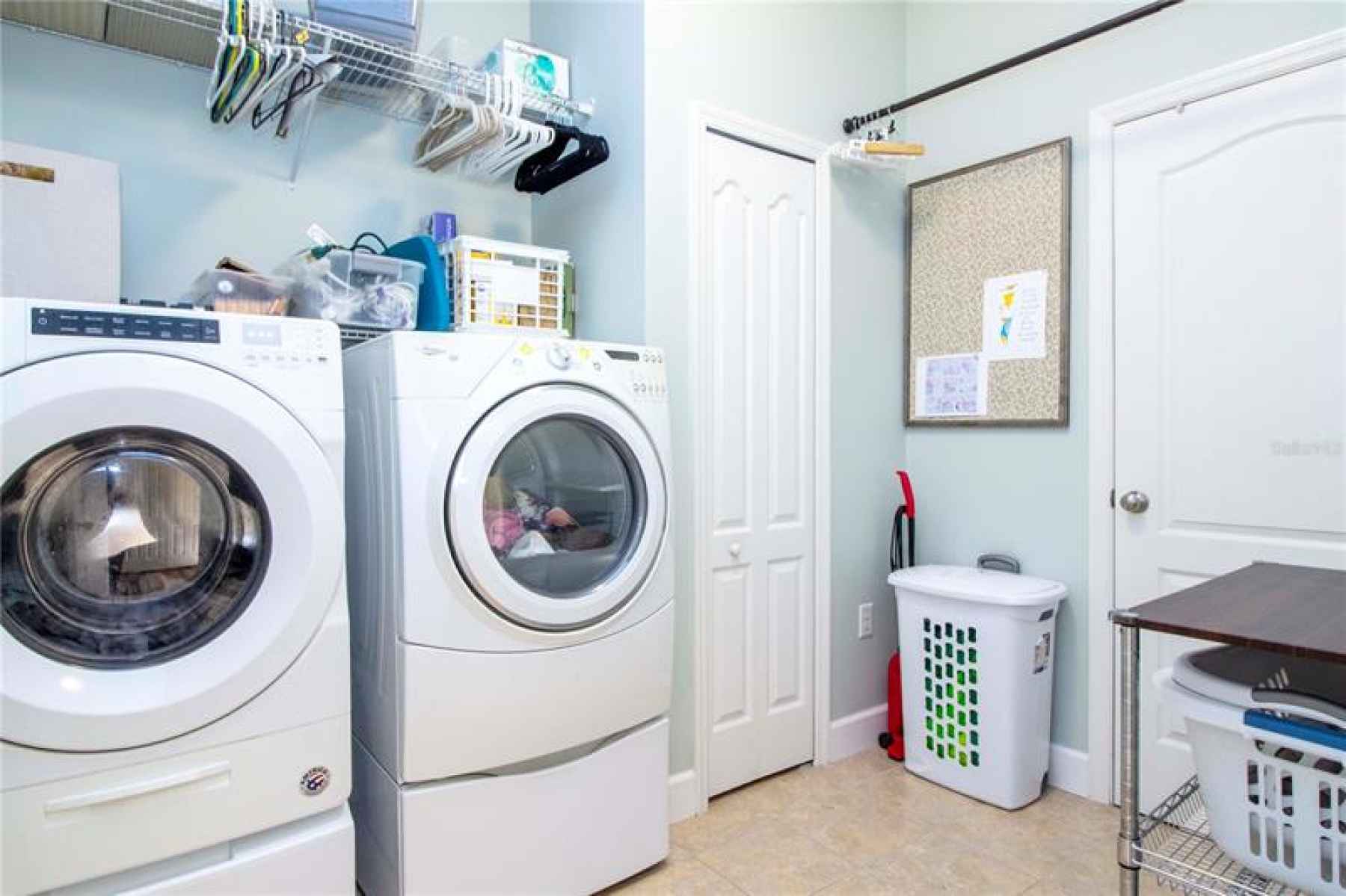 Interior laundry room