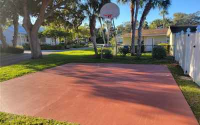 Half Court Basketball Court.