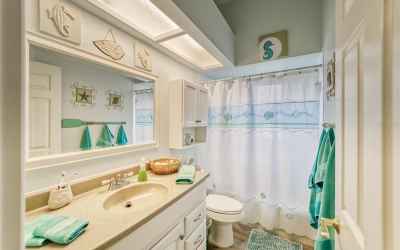 Bathroom #2 Sits Conveniently Between Bedrooms #2 & #3 and is Just Steps from the Home Office