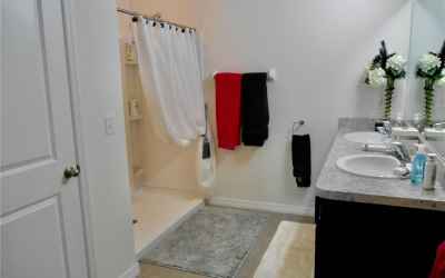 Master Bath Shower, Closet & Dual Sink Vanity