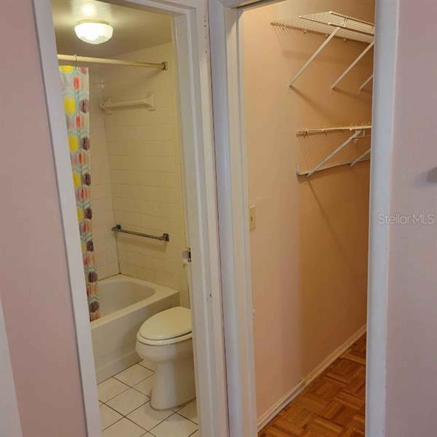 Tub/Shower and toilet area