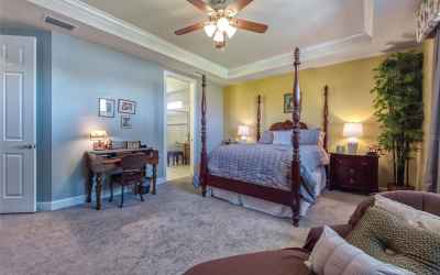Elegant Master Suite with Ceiling Fan