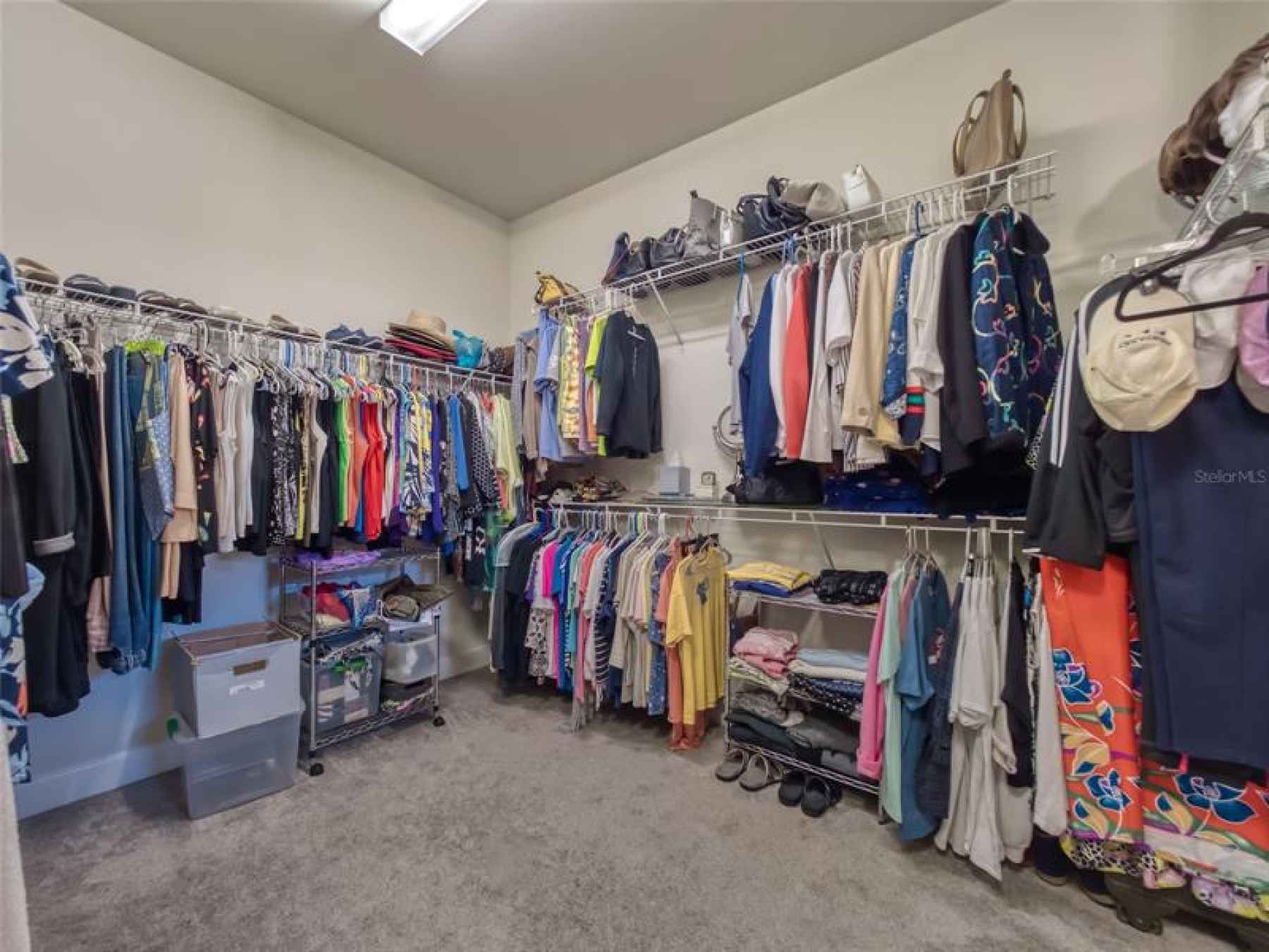 Master Closet offers space for clothing and more...