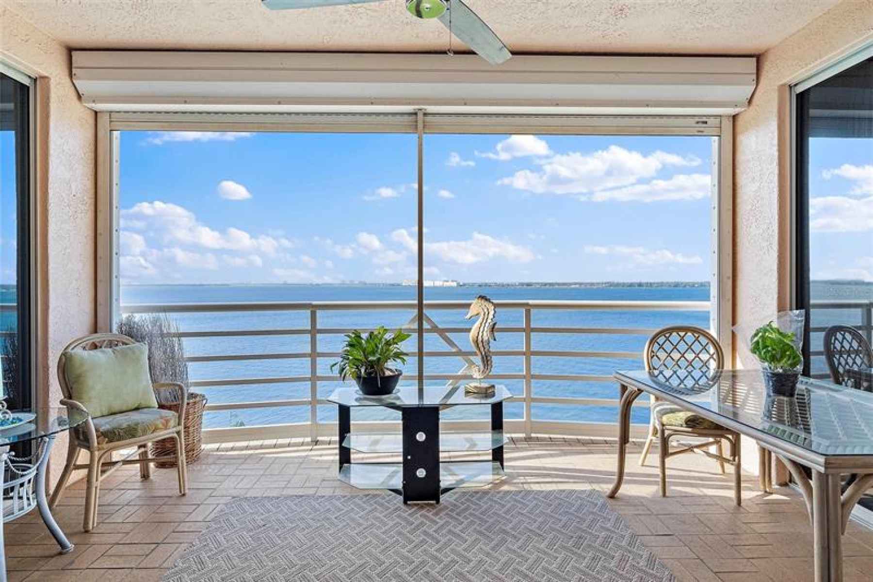 A balcony for lounging and loving life.