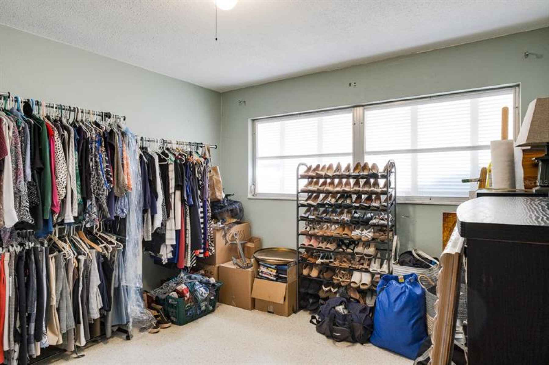 This closet is the size of a bedroom. Use your imagination to build your dream closet