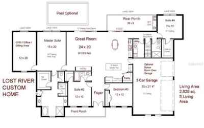 Optional Floor Plan B with bonus room above garage