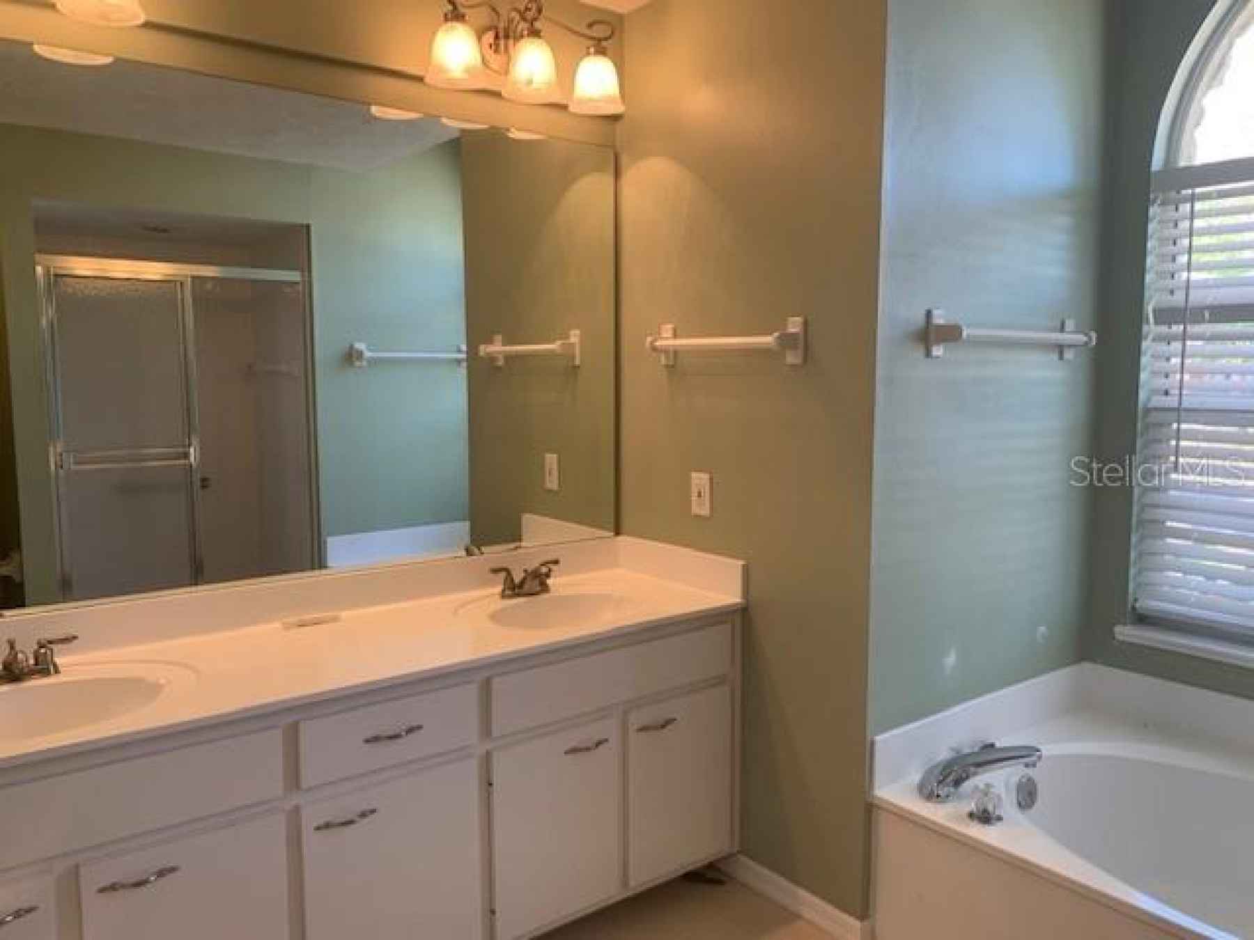 Master bathroom. Shower stall behind camera.