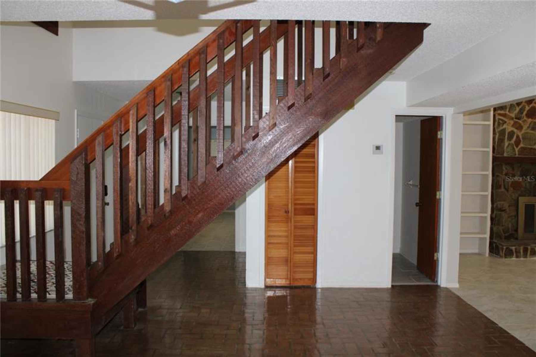Stair case to second floor